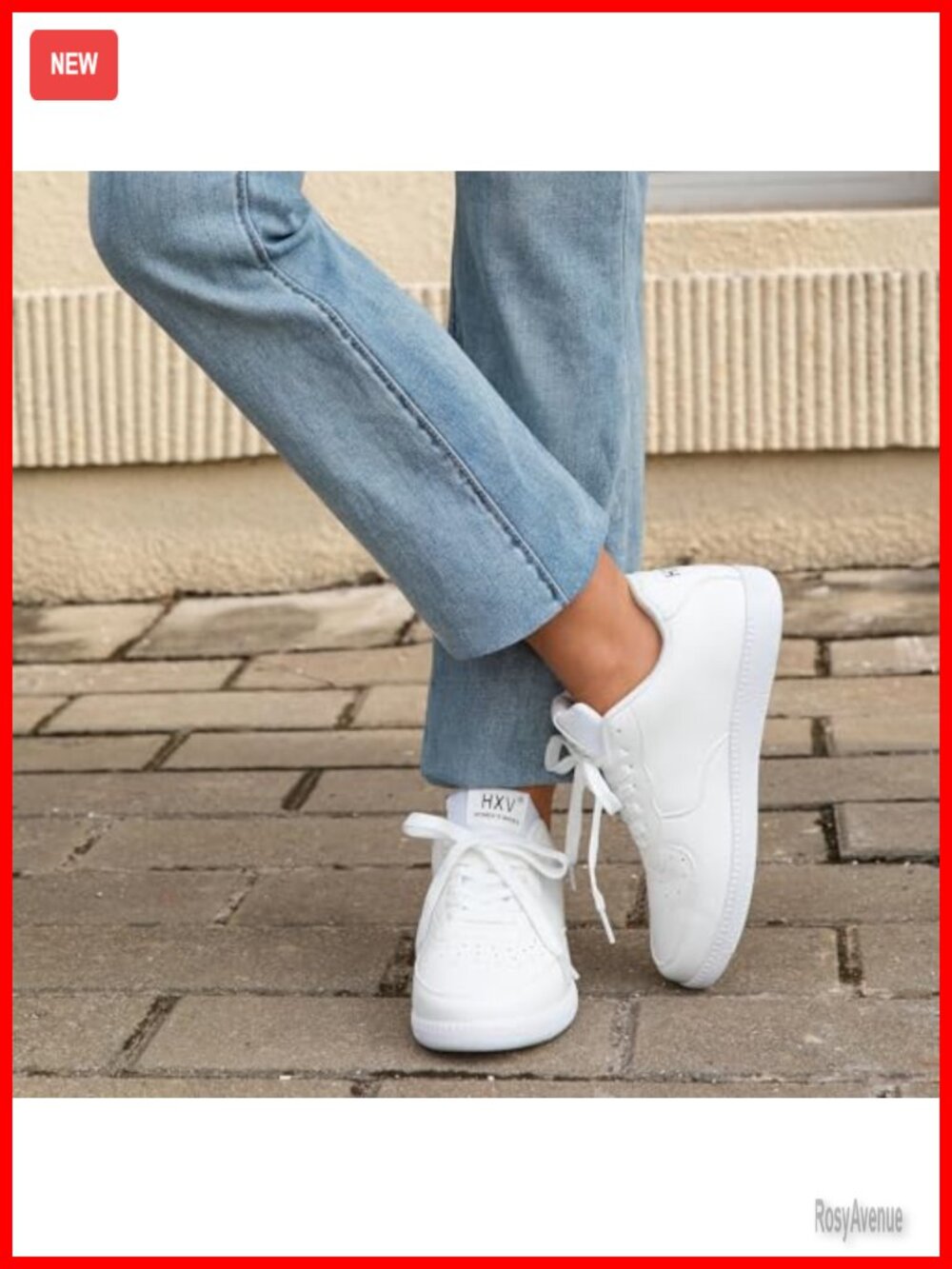 Women's Classic Vegan Leather Lace-Up Fashion Sneakers Low Top Comfort Walking - Picture 3 of 7